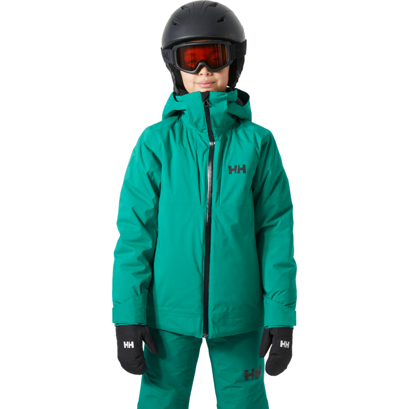 Youth Jr Alpha Jacket, Helly Hansen Youth Jr Alpha Jacket front on model