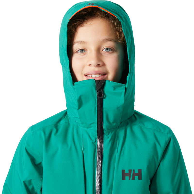 Youth Jr Alpha Jacket, Helly Hansen Youth Jr Alpha Jacket hood detail