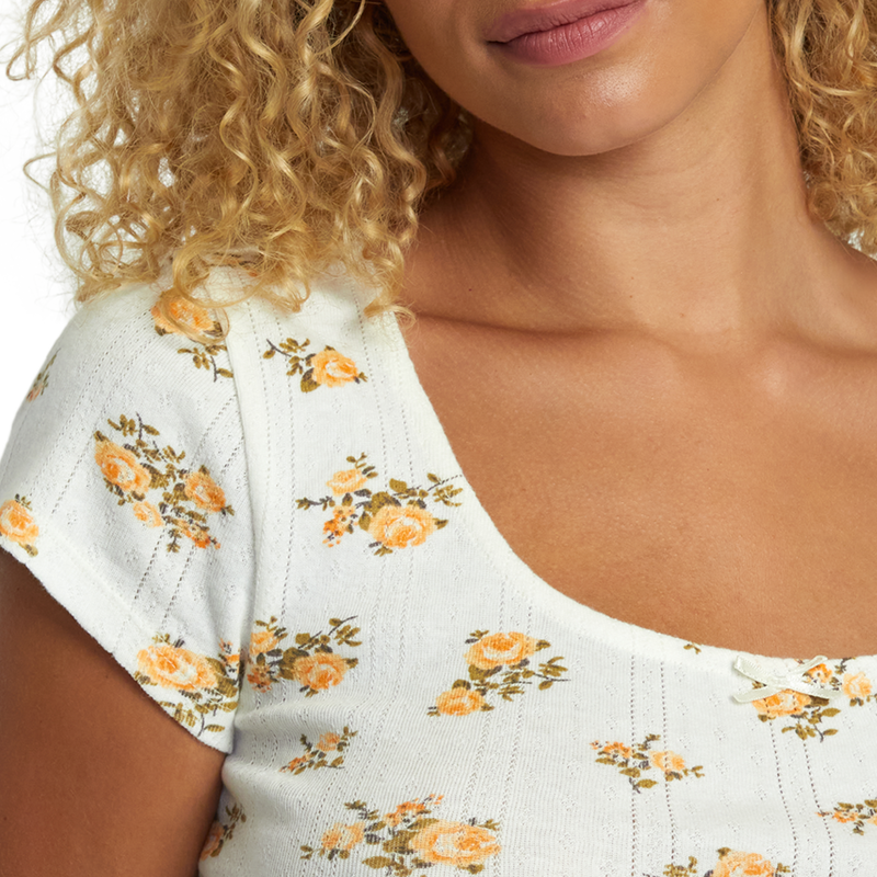 Women's Sweet Tee, RVCA Women's Sweet Tee fabric detail