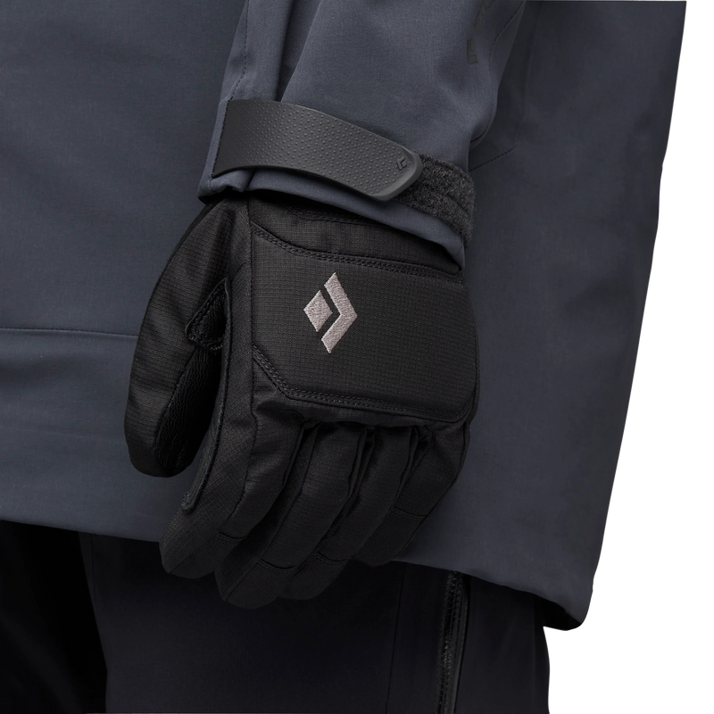 Mission Gloves, Black Diamond Mission Gloves in 0002 Black on model left