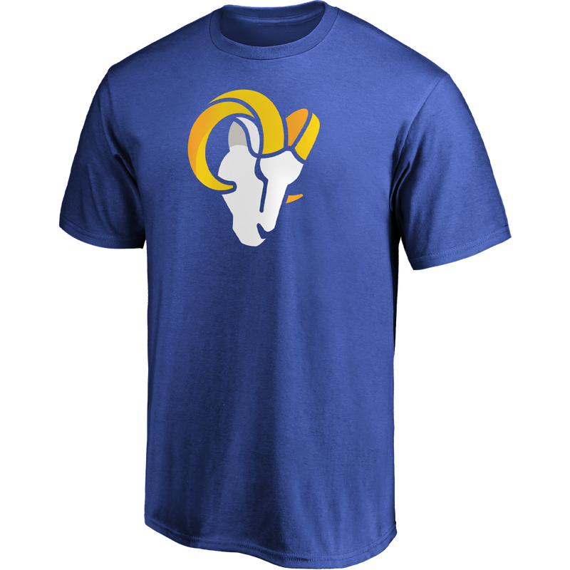Men's Rams Cotton Primary Logo Short Sleeve, Featured Image