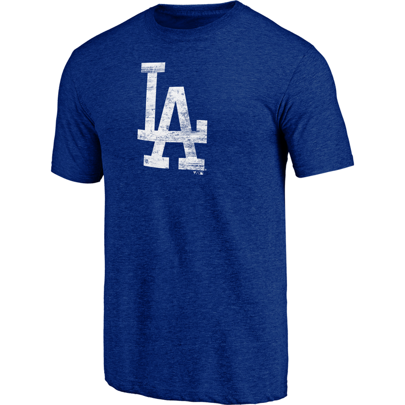 Men's Dodgers Triblend Logo Short Sleeve, Featured Image