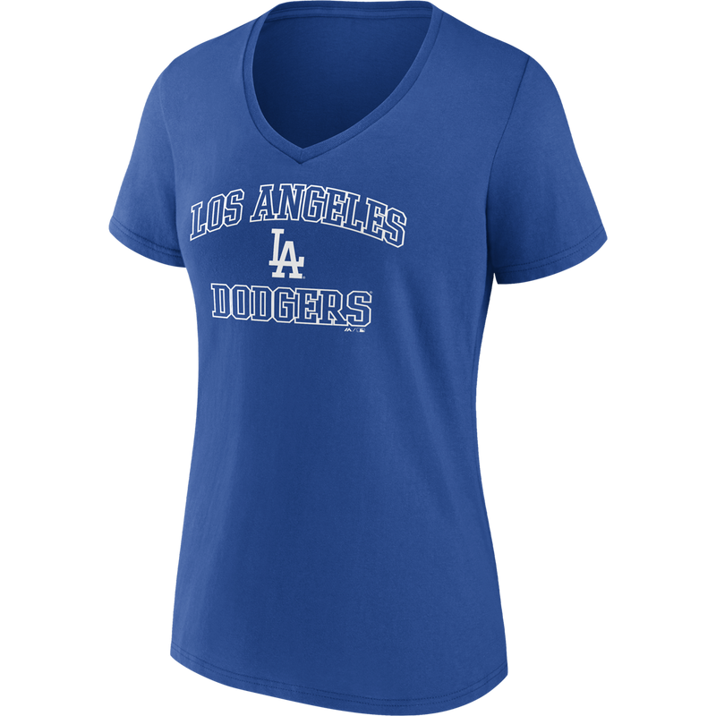 Women's Dodgers Cotton Heart and Soul Short Sleeve, Featured Image