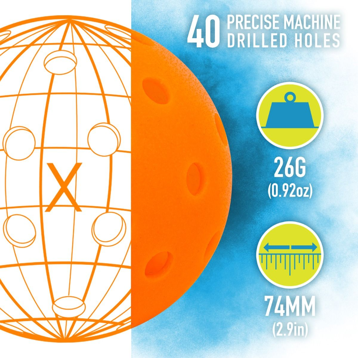 X-40 Pickleball (6 Pack) alternate view