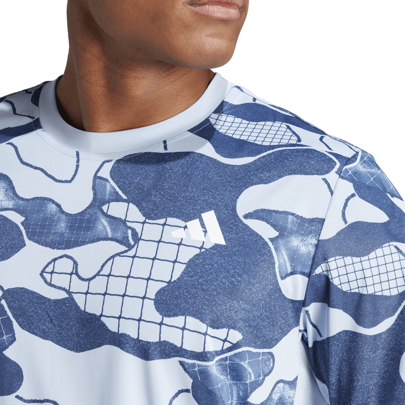 Men's Club Graphic Tee, adidas Men's Club Graphic Tee logo