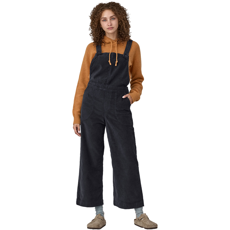 Women's Stand Up Cropped Corduroy Overalls, Patagonia Women's Stand Up Cropped Corduroy Overalls front