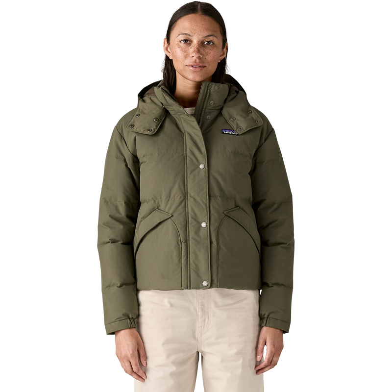 Women's Downdrift Jacket, Patagonia Women's Downdrift Jacket in BSNG Basin Green front