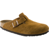 Birkenstock Women's Boston Soft Footbed - Regular in Mink Suede