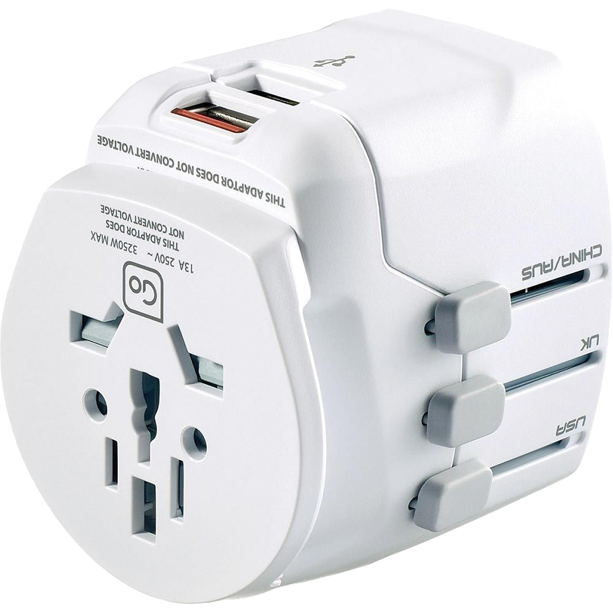 Worldwide Grounded Adaptor USB alternate view