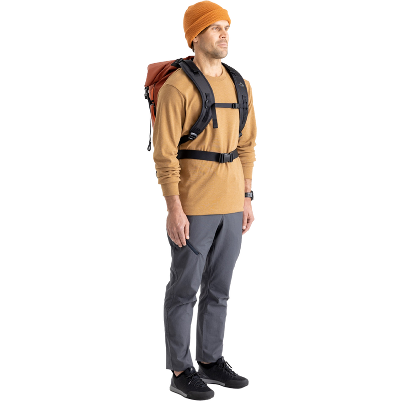 Big River Dry Backpack 75L, Sea to Summit Big River Dry Backpack 75L on model