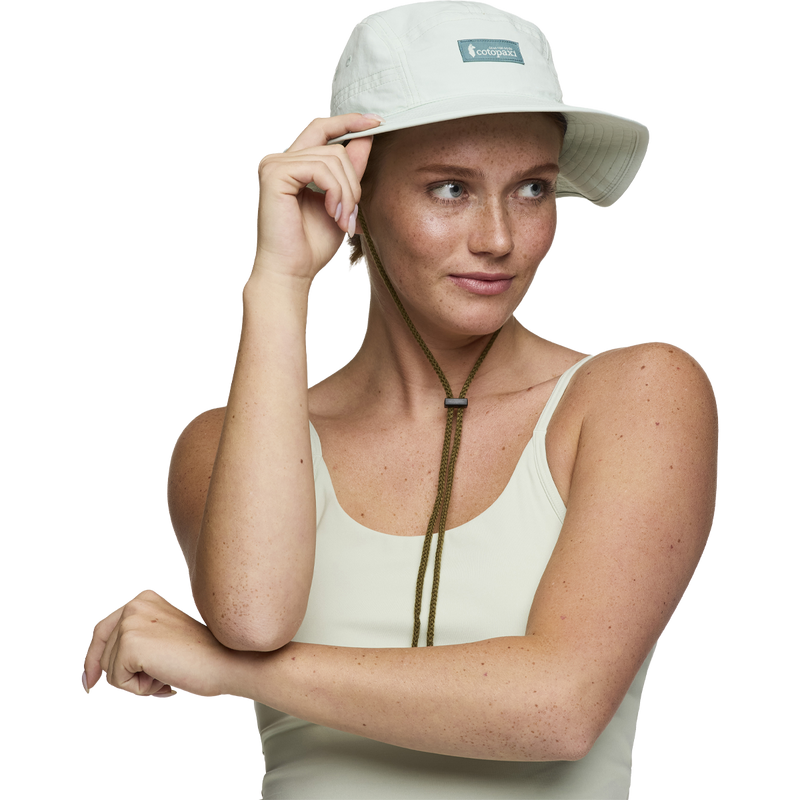 Tech Bucket Hat, Cotopaxi Tech Bucket Hat front on model