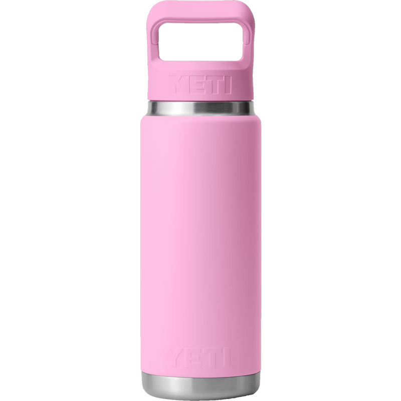 Rambler 26 oz Bottle with Straw Cap, Yeti Rambler 26 oz Bottle with Straw Cap logo