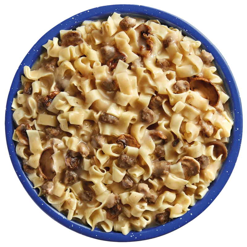 Beef Stroganoff Pro Pak (1 Serving), Mountain House Beef Stroganoff Pro Pak in bowl