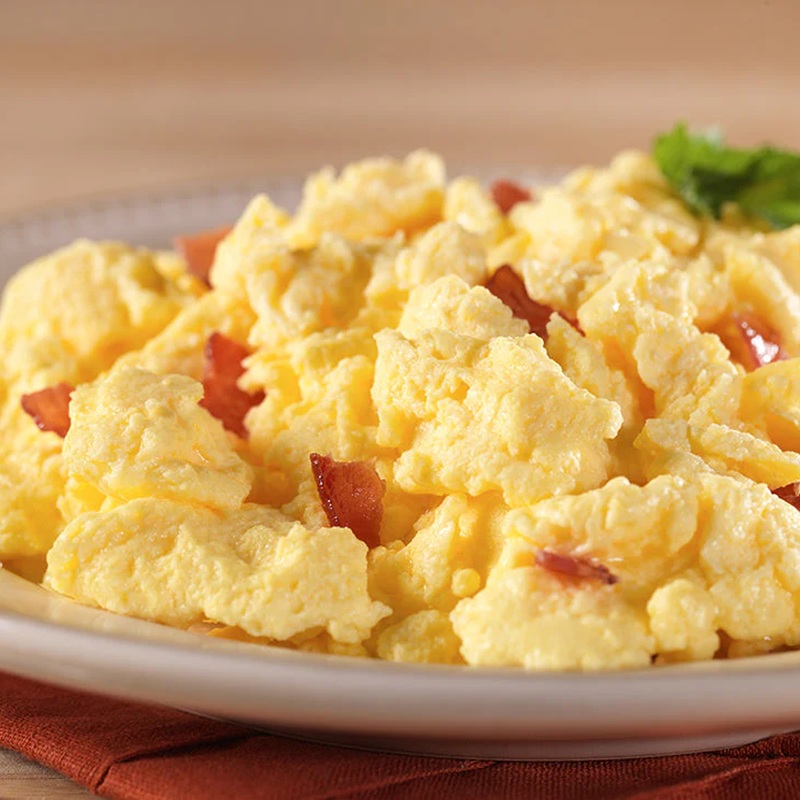 Scrambled Eggs with Bacon Pro Pak (1 Serving), Mountain House Scrambled Eggs with Bacon Pro Pak at camp