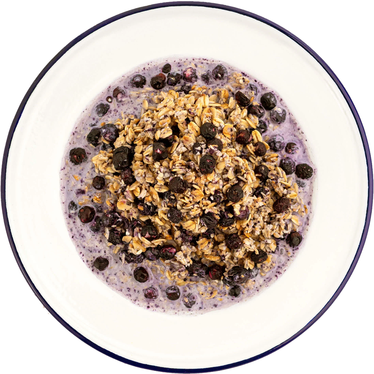 Granola with Milk & Blueberries (2 Servings) alternate view