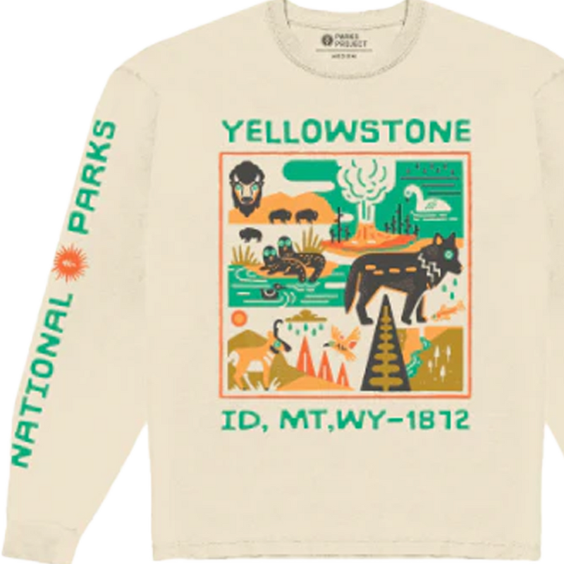 Yellowstone 1872 Long Sleeve Tee, Parks Project Yellowstone 1872 Long Sleeve Tee sleeve