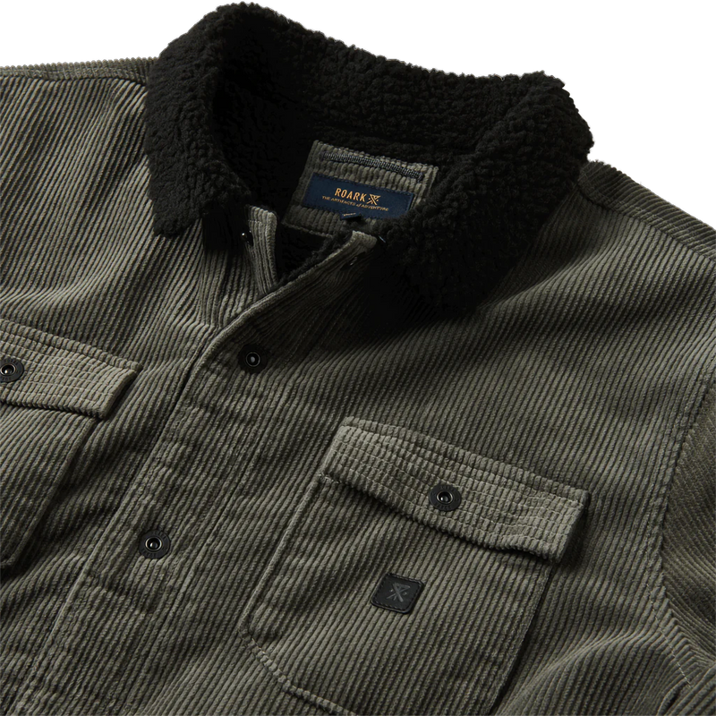 Men's Hebrides Jacket, Roark Men's Hebrides Jacket in Charcoal collar