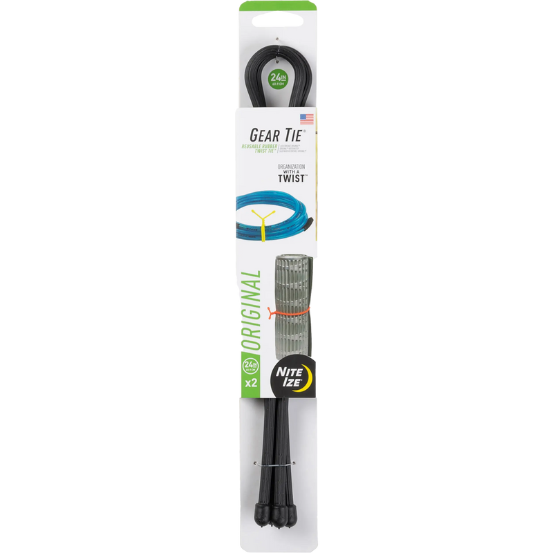 Gear Tie Reusable Rubber Twist Tie 24" -  2 Pack, Featured Image
