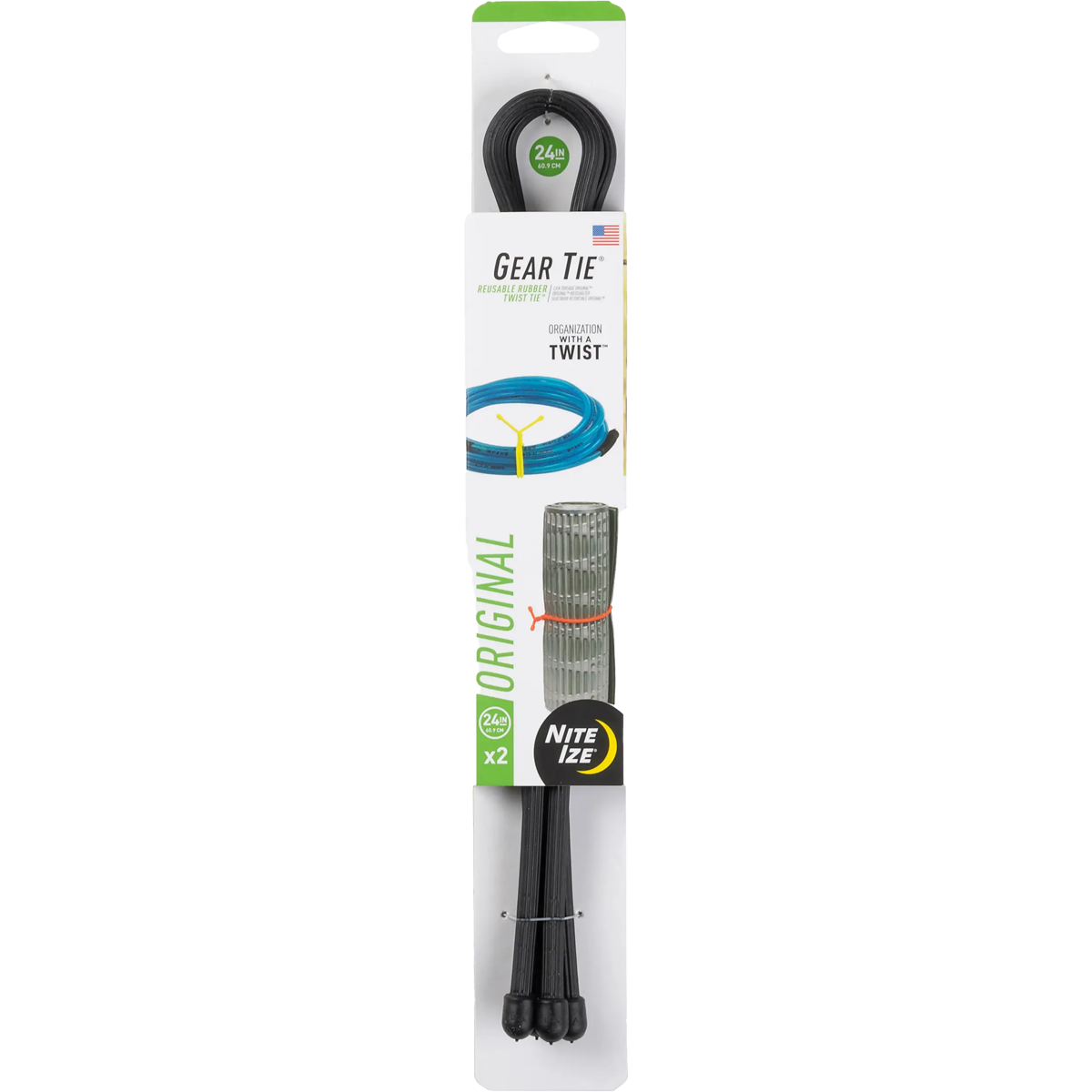 Gear Tie Reusable Rubber Twist Tie 24