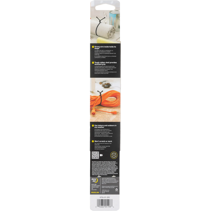 Gear Tie Reusable Rubber Twist Tie 24" -  2 Pack, Nite Ize Gear Tie Reusable Rubber Twist Tie 24" - 2 Pack back