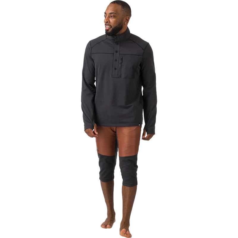 Men's Micah Fleece, Flylow Men's Micah Fleece in Black front