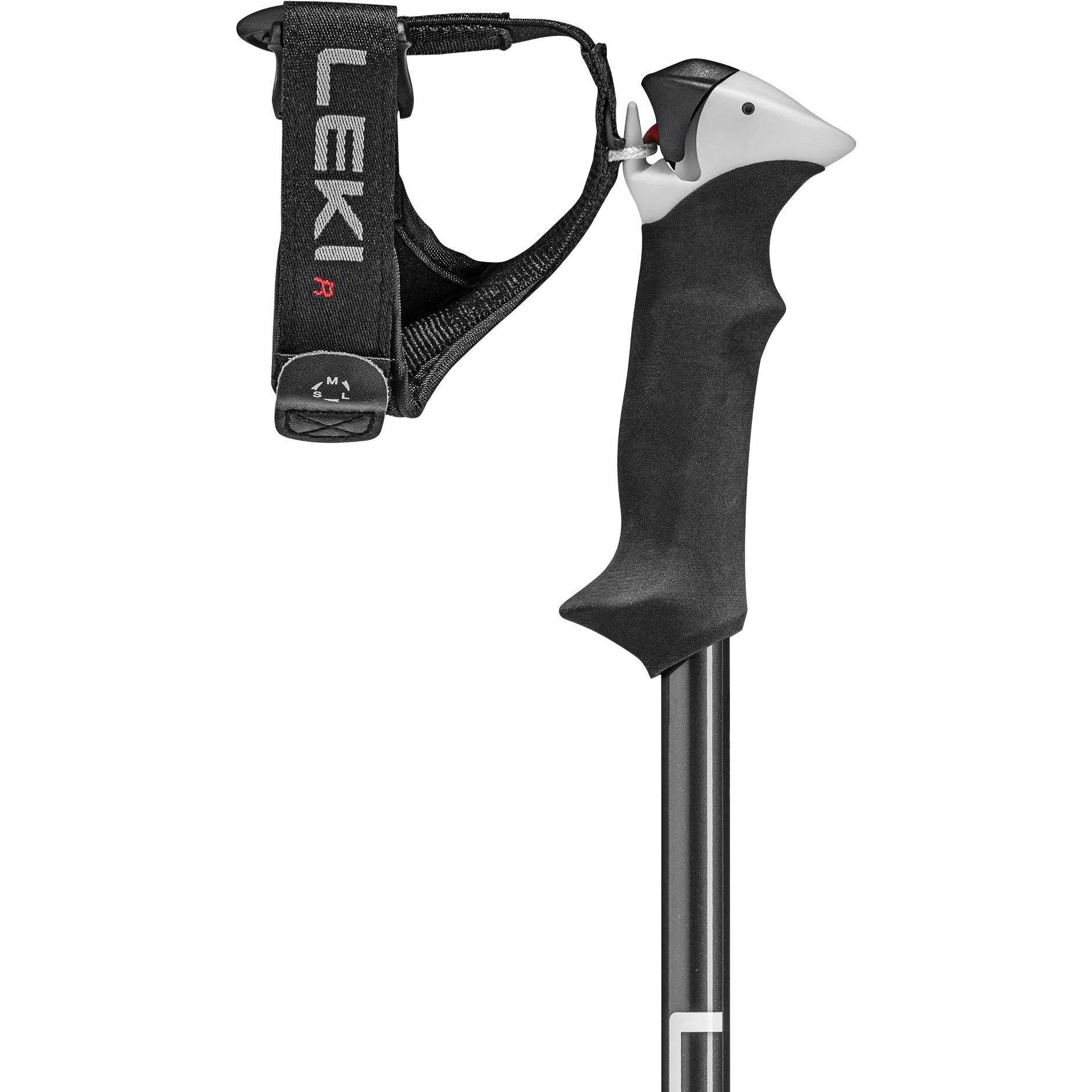 Leki Stella S Trigger Poles in White/Black grip and strap