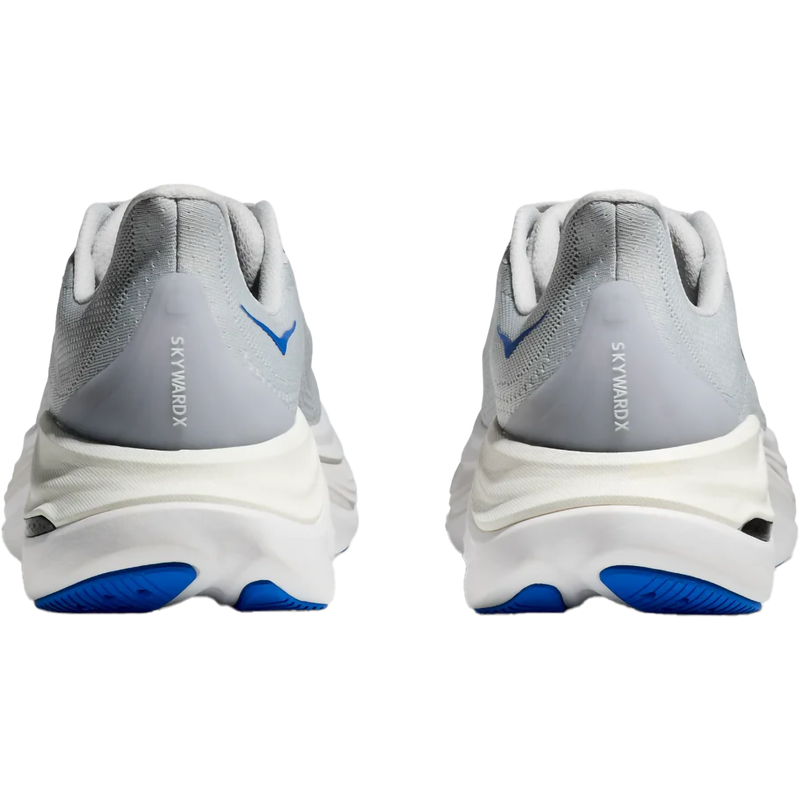 Men's Skyward X1, Hoka Men's Skyward X1 in CRYS-Cosmic Grey Silver pair back