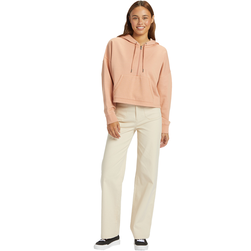 Women's Drakes Cove 1/2 Zip, Roxy Women's Drakes Cove 1/2 Zip in TJB0-Cafe Creme front