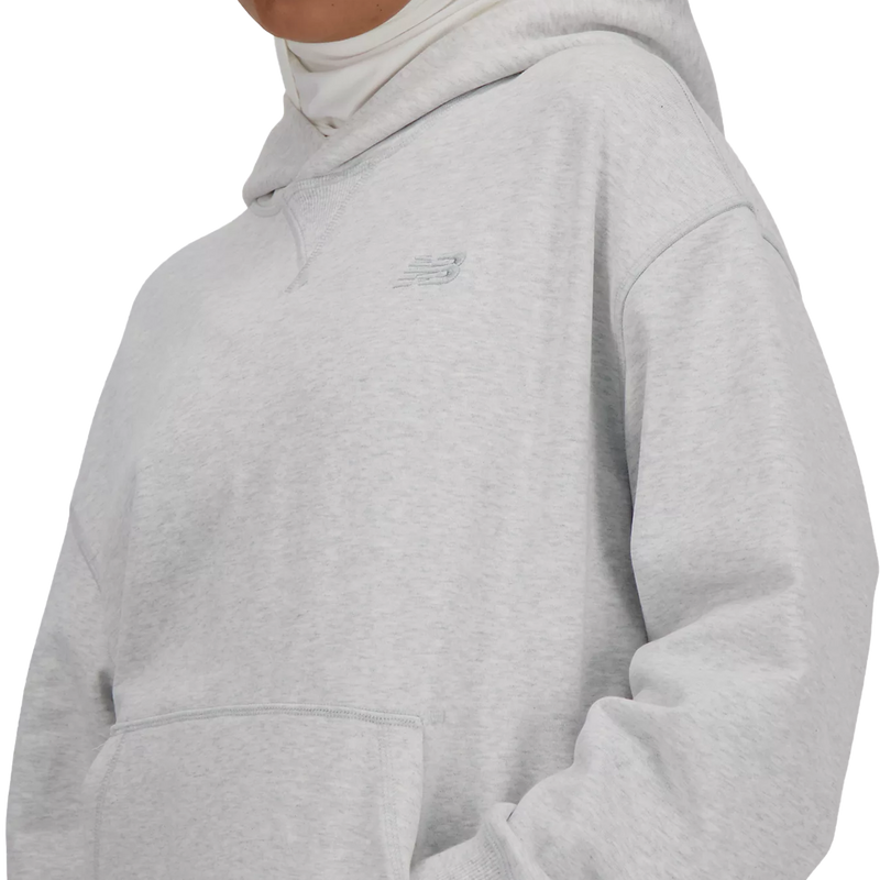 Women's Athletics French Terry Hoodie, New Balance Women's Athletics French Terry Hoodie logo