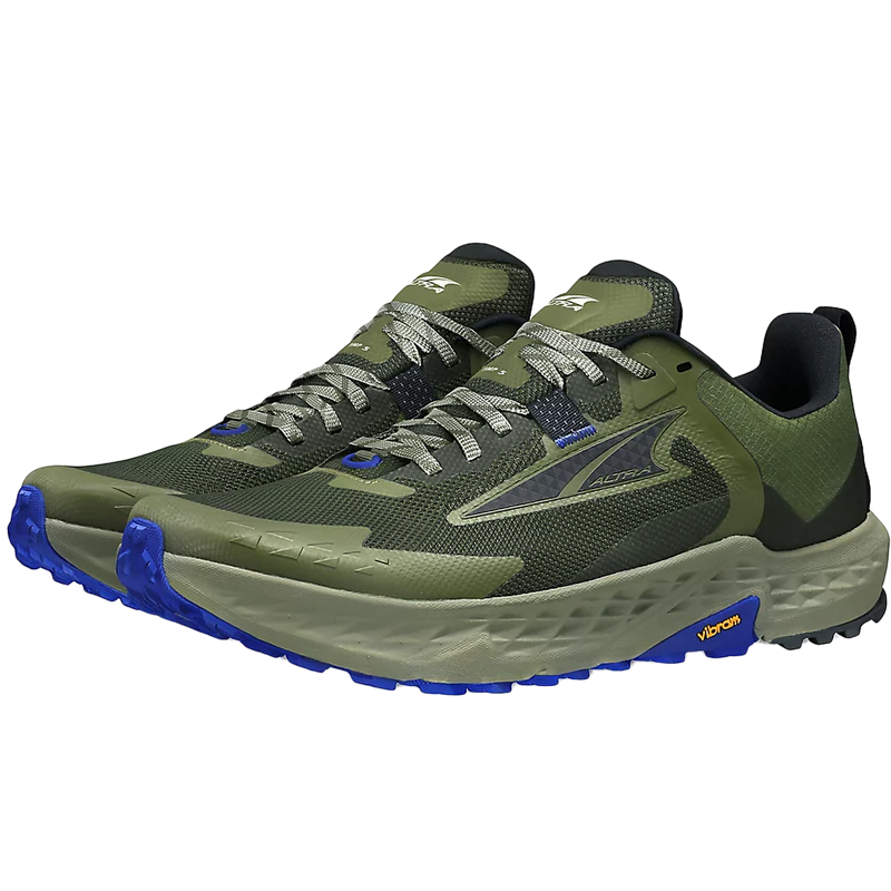 Men's Timp 5, Altra Men's Timp 5 in 315-Dusty Olive pair front left