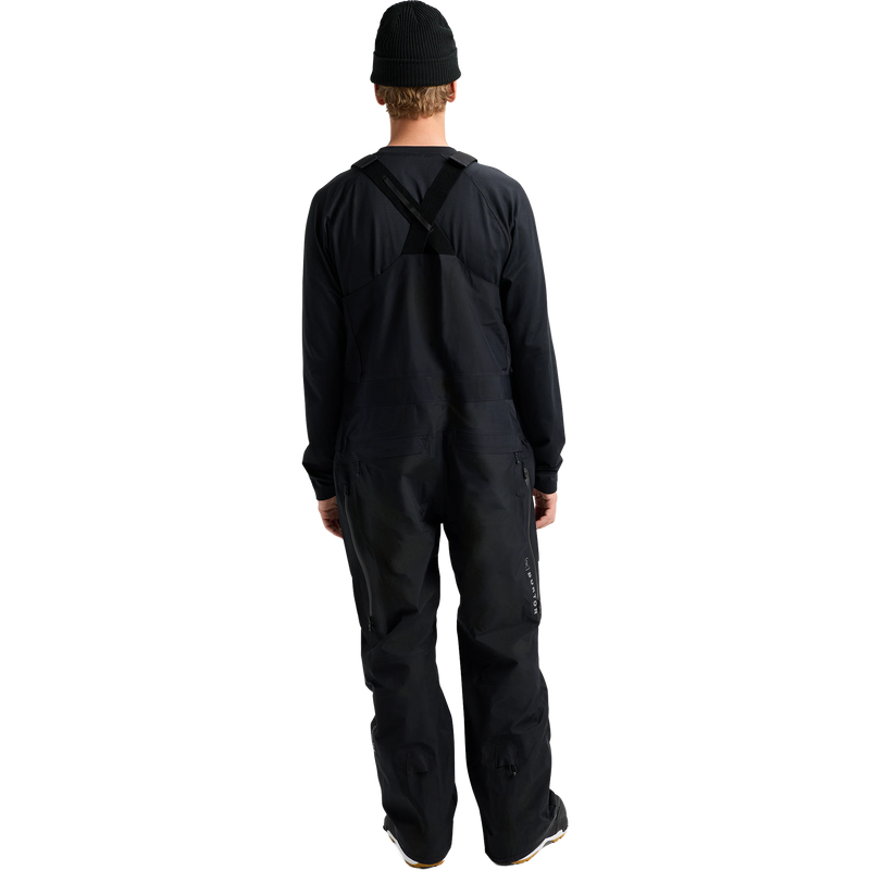 Men's [ak] Freebird GORE-TEX 3L Stretch Bib Pants, Burton Men's [ak] Freebird GORE-TEX 3L Stretch Bib Pants in A04 True Black back