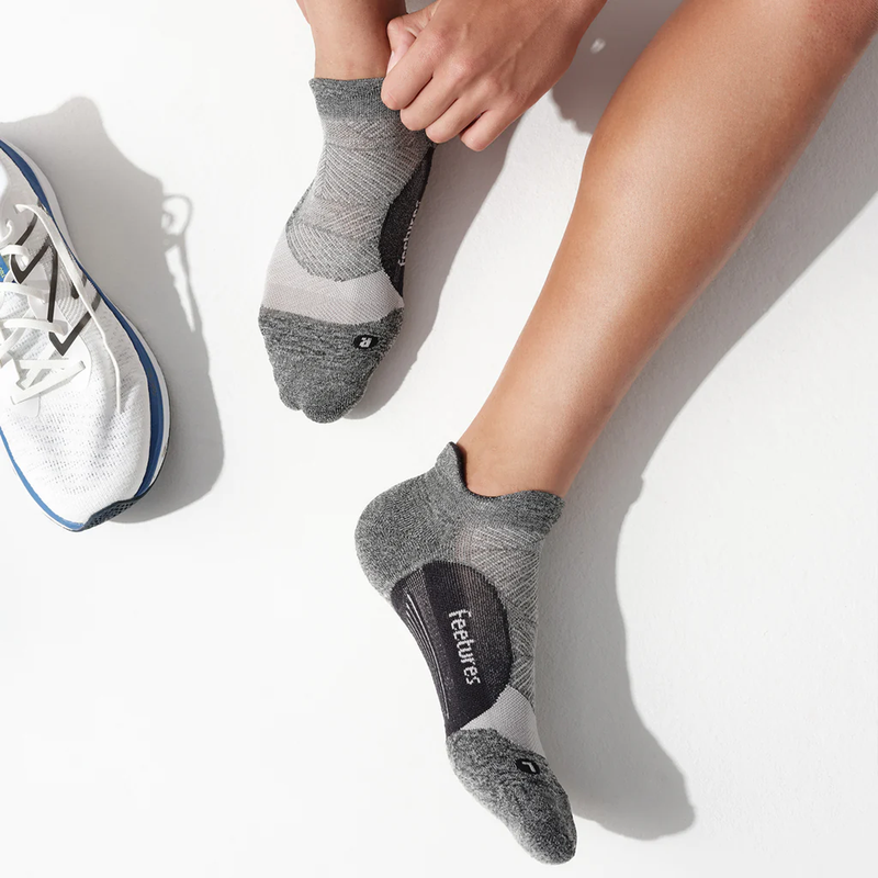 Elite Light Cushion No Show Tab, Feetures Elite Light Cushion No Show Tab on feet