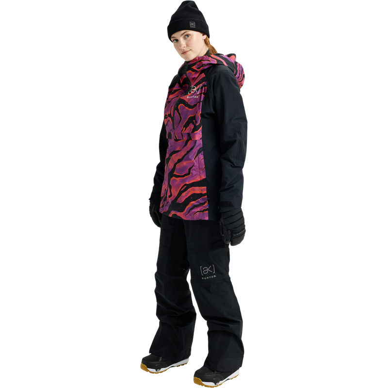 Women's [ak] GORE-TEX Kimmy 2L Anorak Jacket, Burton Women's [ak] GORE-TEX Kimmy 2L Anorak Jacket in E1J-Slash Multi/True Black front left