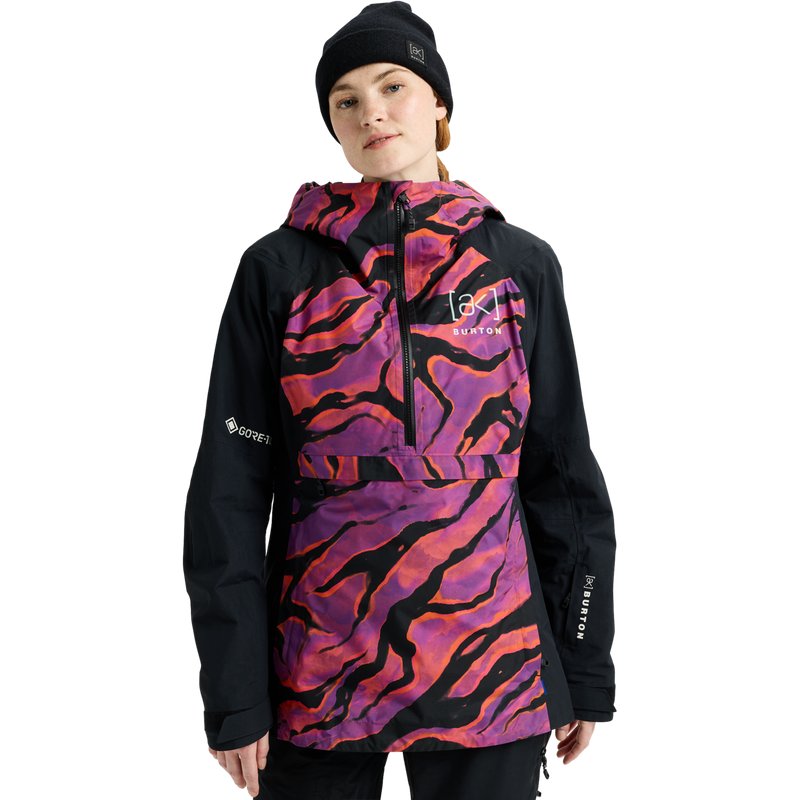 Women's [ak] GORE-TEX Kimmy 2L Anorak Jacket, Burton Women's [ak] GORE-TEX Kimmy 2L Anorak Jacket in E1J-Slash Multi/True Black front