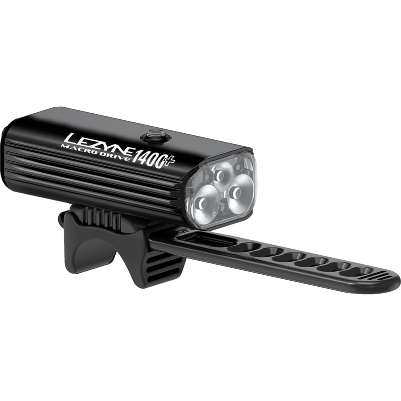 Macro Drive 1400+ Front Light Satin Black, Lezyne Macro Drive 1400+ Front Light Satin Black mount strap