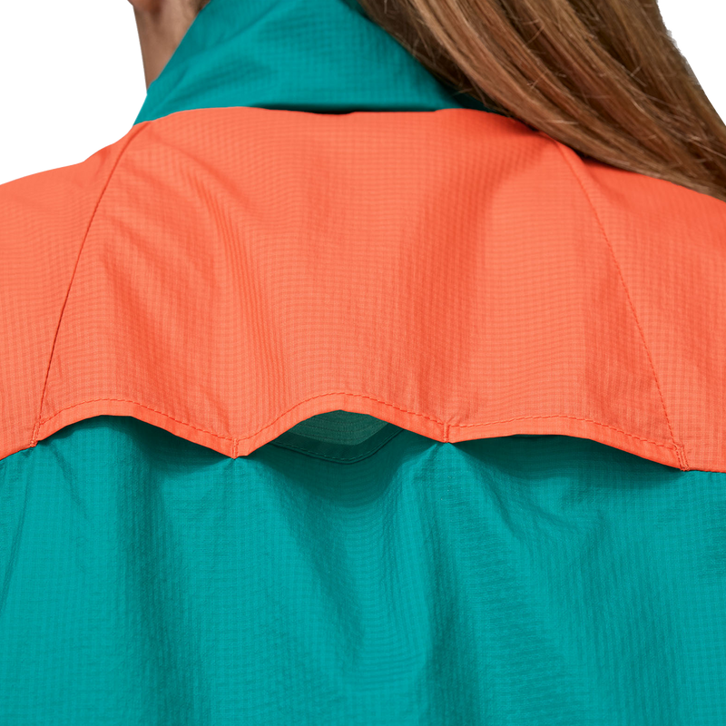 Women's Houdini Stash 1/2 Zip, Patagonia Women's Houdini Stash 1/2 Zip Pullover back panel