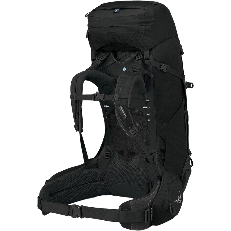 Aether 65 EF, Osprey Aether 65 EF in Black back right harness