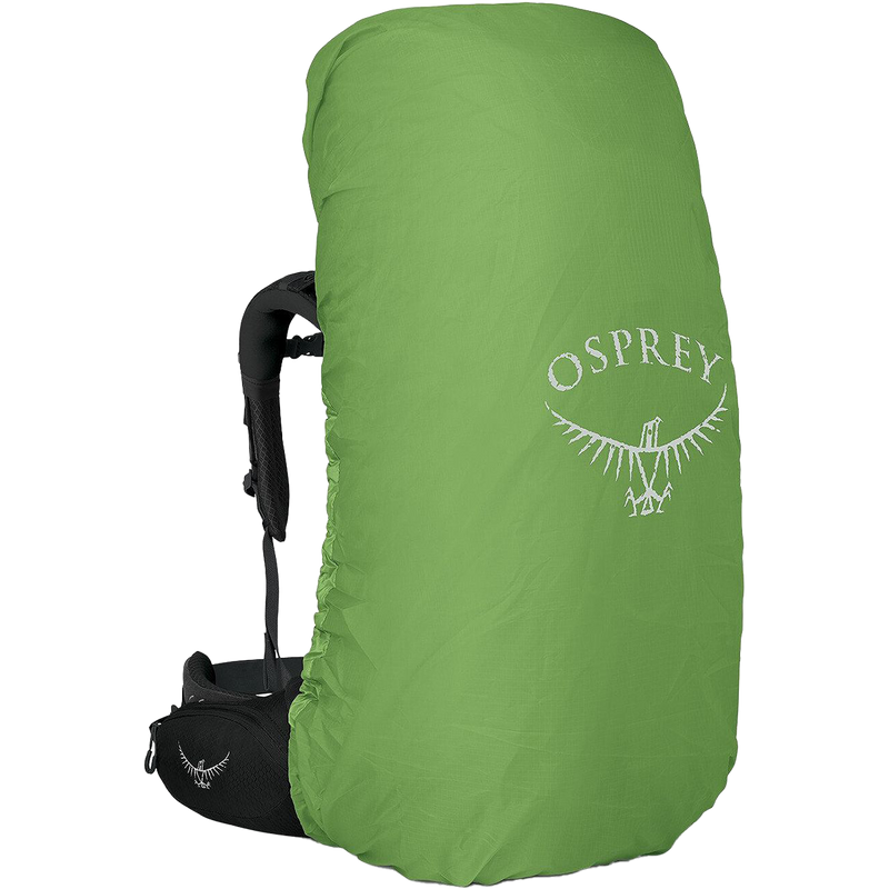 Aether 65 EF, Osprey Aether 65 EF in Black with rain cover