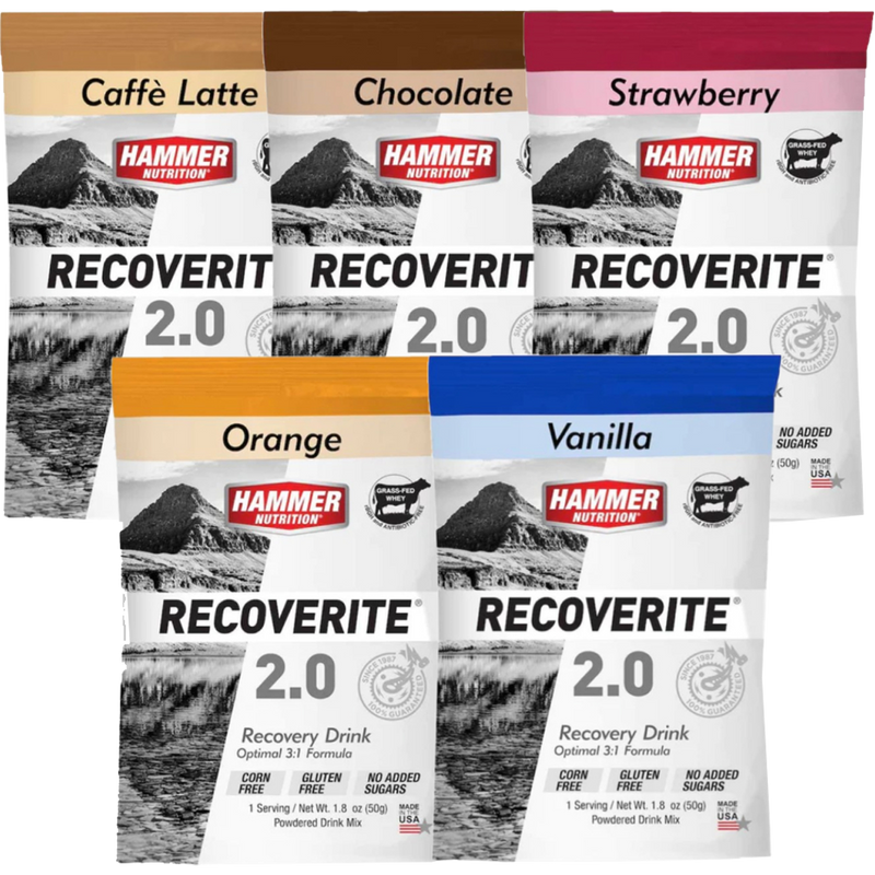 Recoverite 2.0 Single Serving, Hammer Nutrition Recoverite 2.0 Single Serving flavors