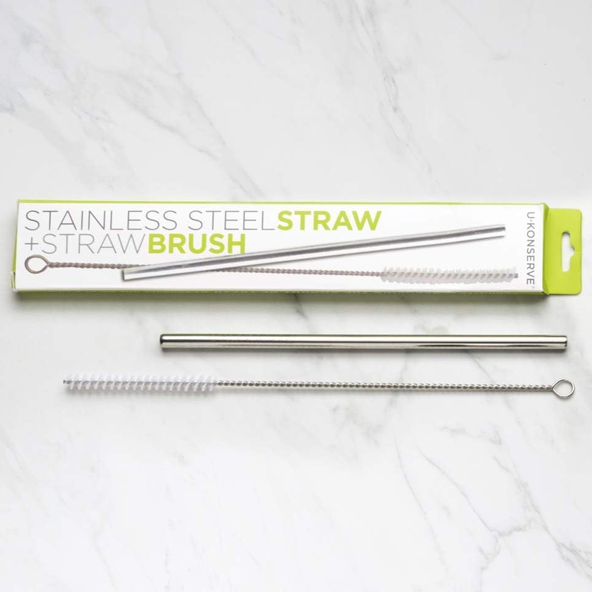 Stainless Steel Straw + Straw Brush alternate view
