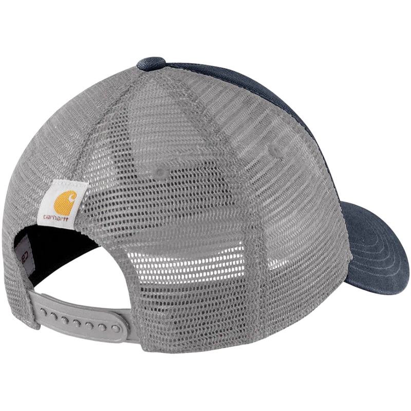 Canvas Mesh-Back Logo Cap, Carhartt Canvas Mesh-Back Logo Cap in Navy/White back