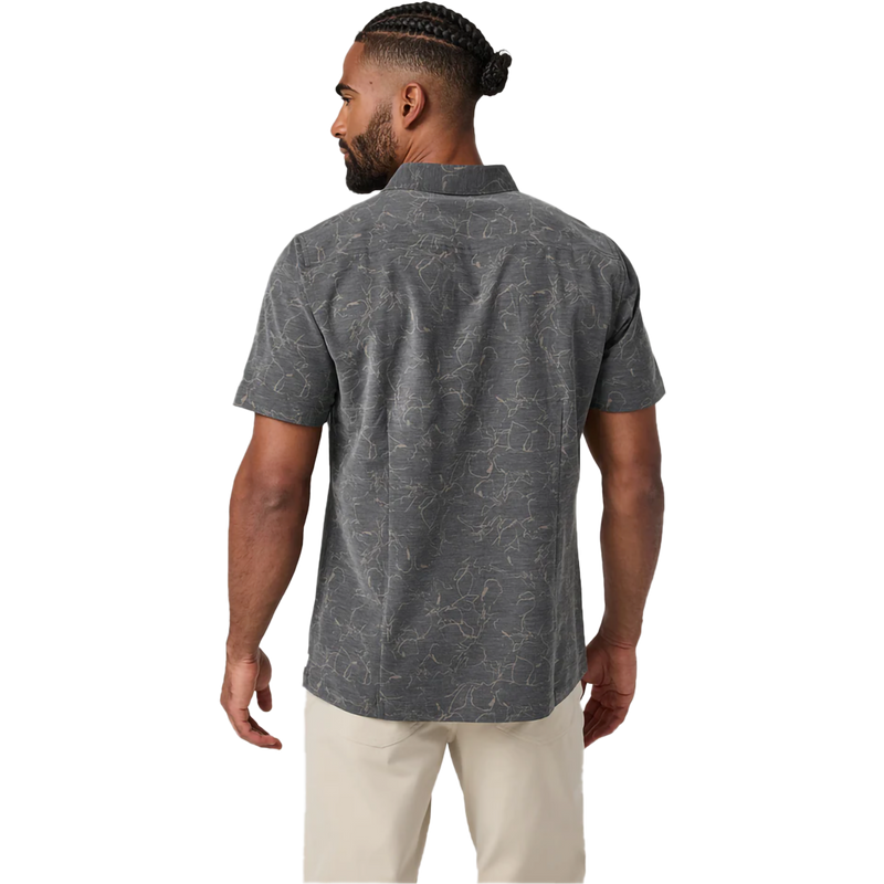 Men's Bridge Short Sleeve Button Down, Vuori Men's Bridge Short Sleeve Button Down in RDW Root Drawn back