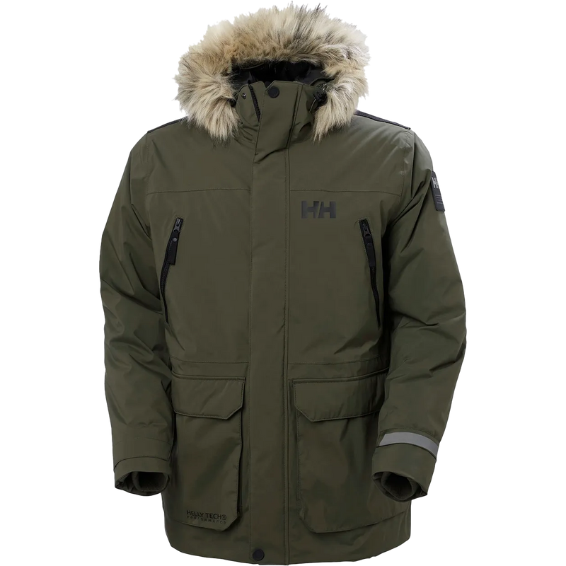 Helly Hansen Men's Reine Parka in 431-Utliity Green