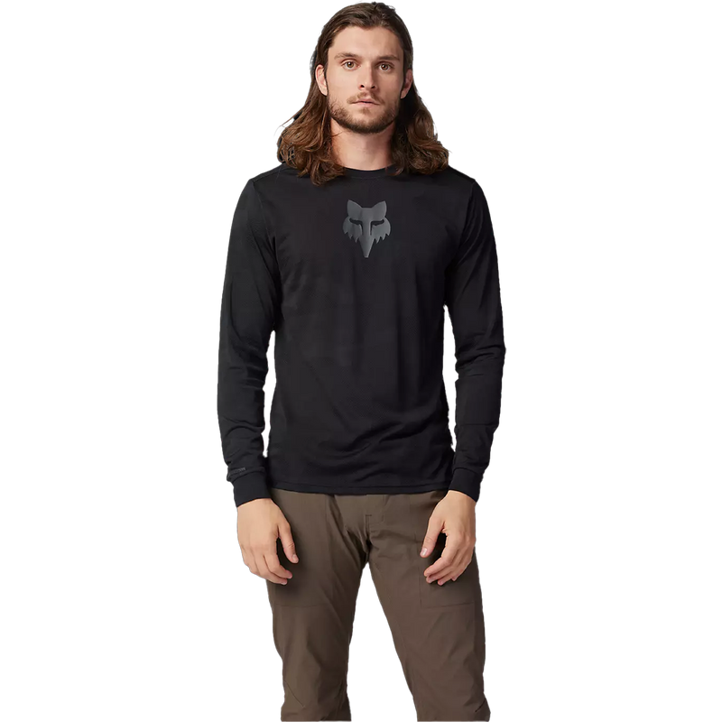 Men's Ranger Tru Dri Long Sleeve Jersey, Fox Head Men's Ranger Tru Dri Long Sleeve Jersey in Black front