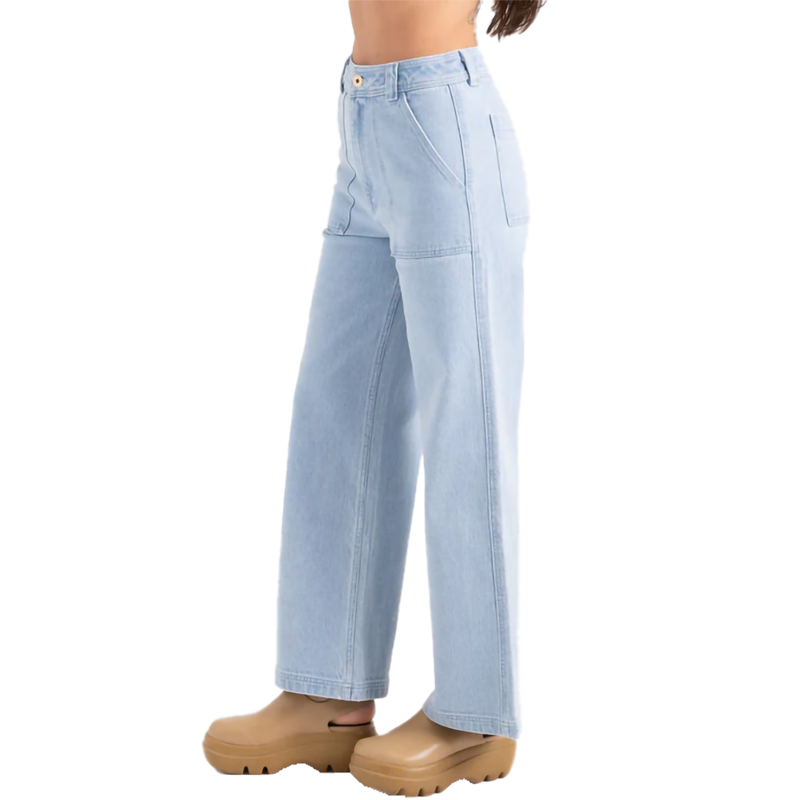Women's HWY SS125 Pant, Roark Women's HWY SS125 Pant in Bleach Wash Indigo left