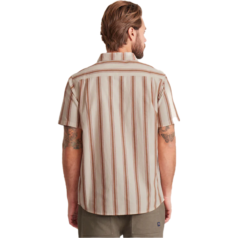 Men's Journey Short Sleeve, Roark Men's Journey Short Sleeve in SRB-Stripe Bone back