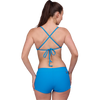 Jolyn Women's Piha Surf Short Bottom in Waterfalls Ribbed back