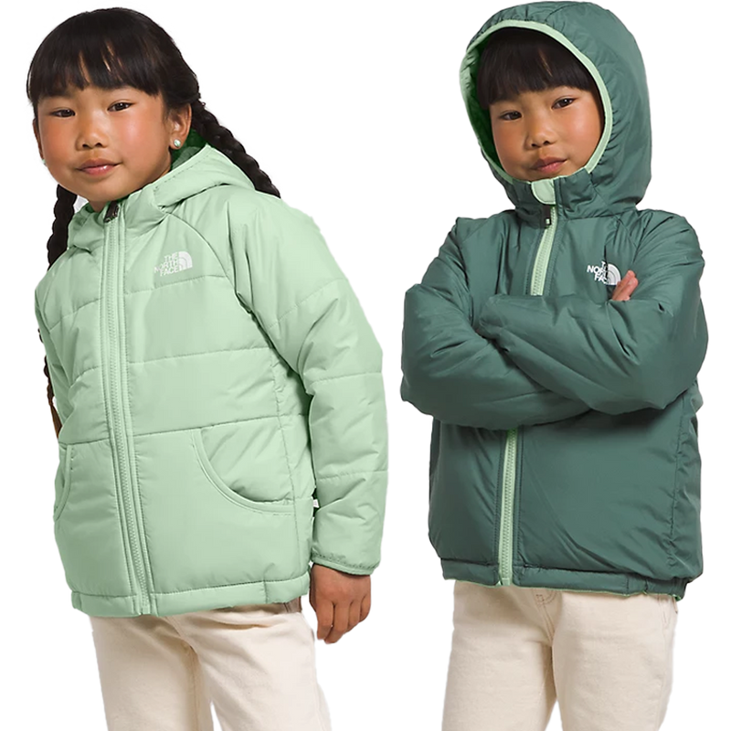 The North Face Youth Reversible Perrito Hooded Jacket in Misty Sage