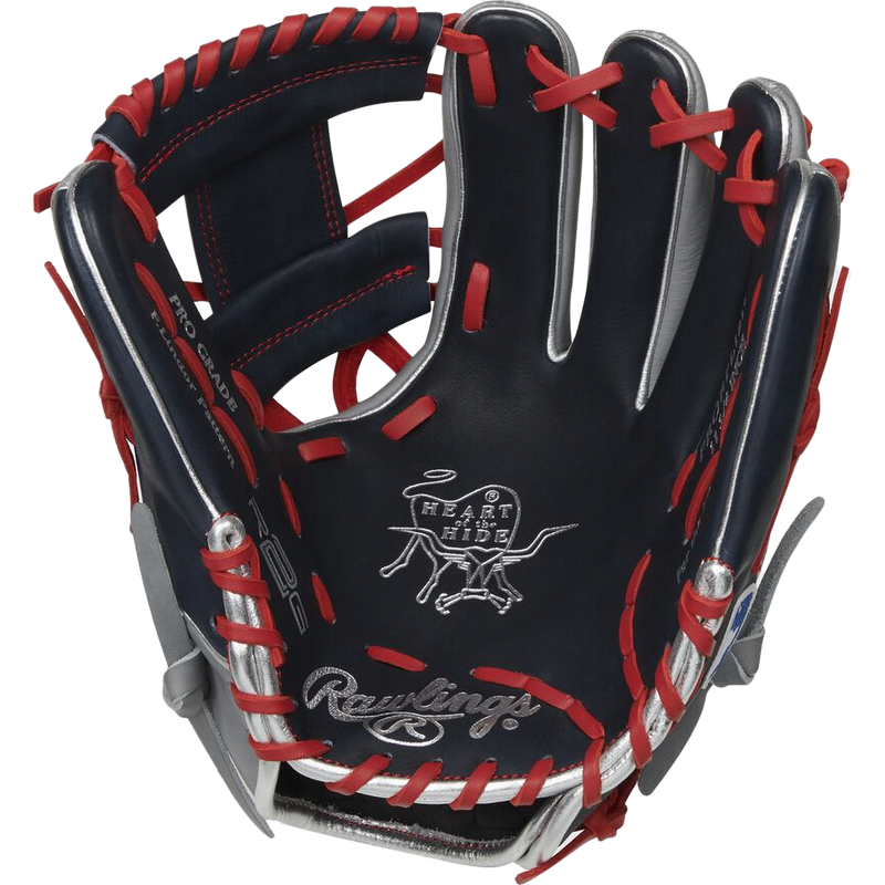 Heart of the Hide R2G Lindor Infield - 11.75" Pro I-Web, Rawlings Heart of the Hide R2G Lindor Infield - 11.75" Pro I-Web in Navy/Gray palm