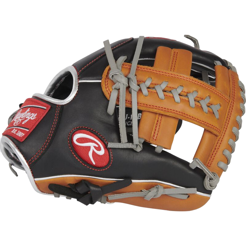 R9 Contour Infield - 11" Single Post Web, Rawlings R9 Contour Infield - 11" Single Post Web in Black/Tan thumb